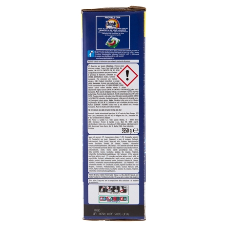Dash Power Detersivo Lavatrice in Polvere, Tecnologia Anti-Residui, 71 Lavaggi 3550 g